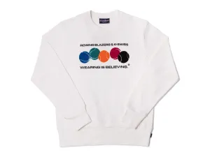 106074-100 | ROWING BLAZERS X K-SWISS CREWNECK SWEATSHIRT | WHITE