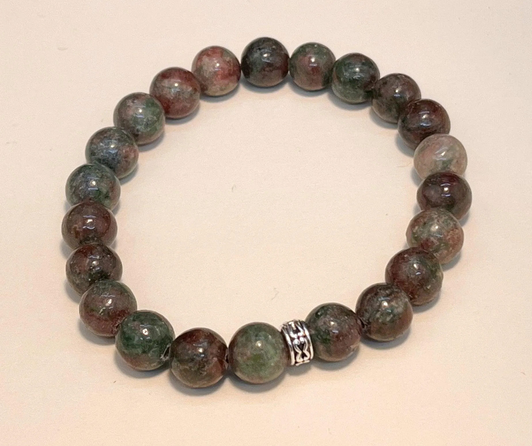 8mm Ruby Fuschite Stretchy Bracelet
