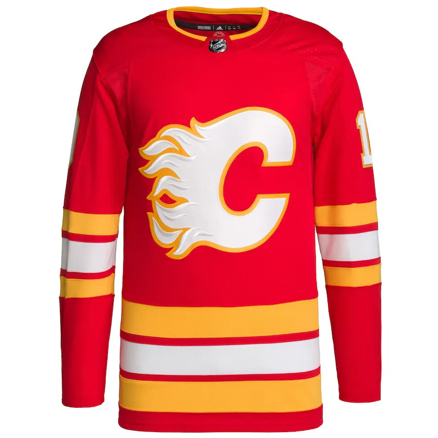 adidas NHL Calgary Flames Jonathan Huberdeau Authentic Primegreen Home Jersey