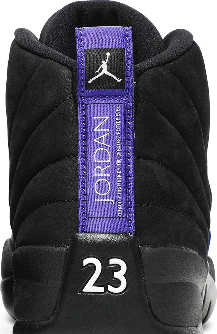 Air Jordan 12 Retro Dark Concord Sneakers, Black