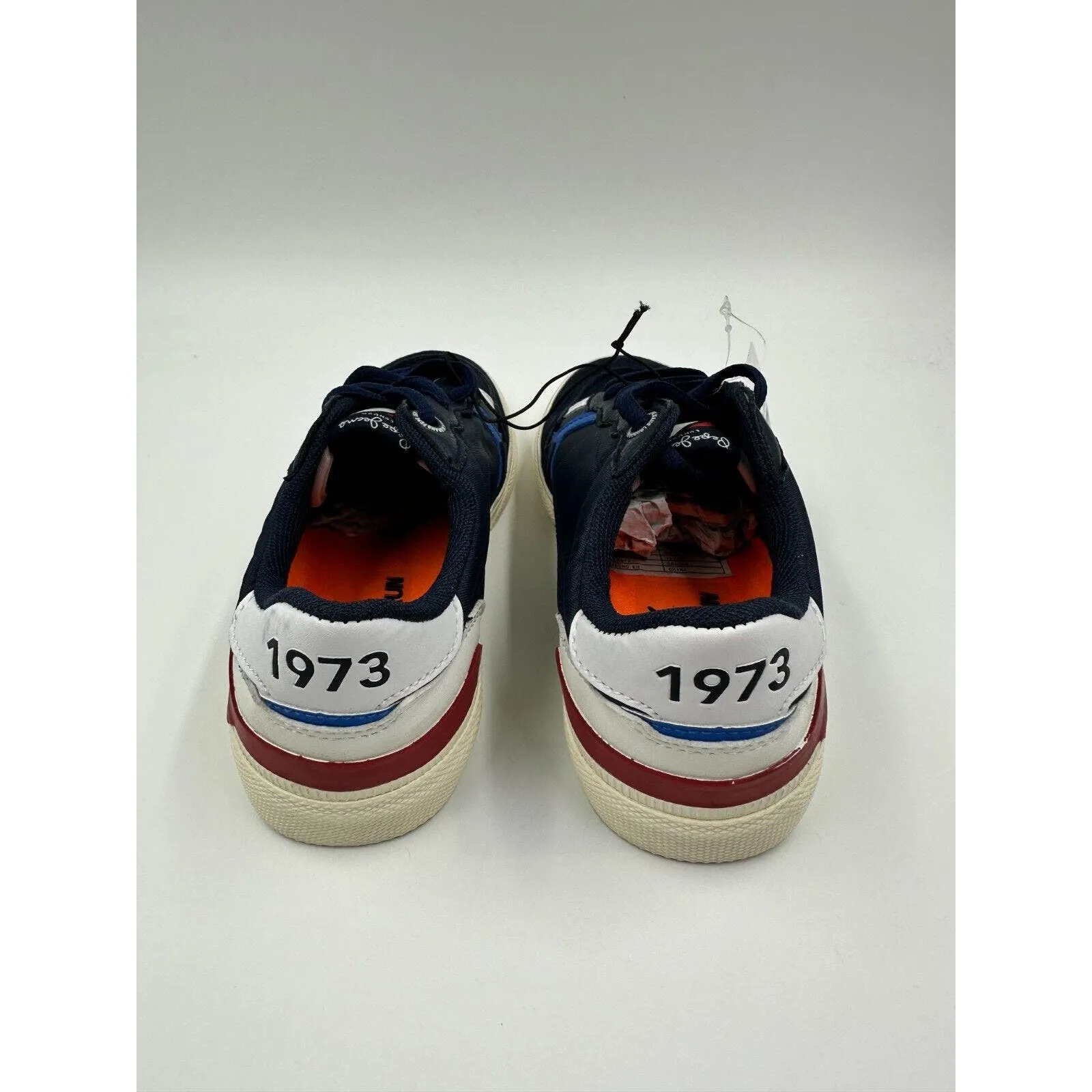 Big Kid Size 1 Casual Navy Boat Sneakers