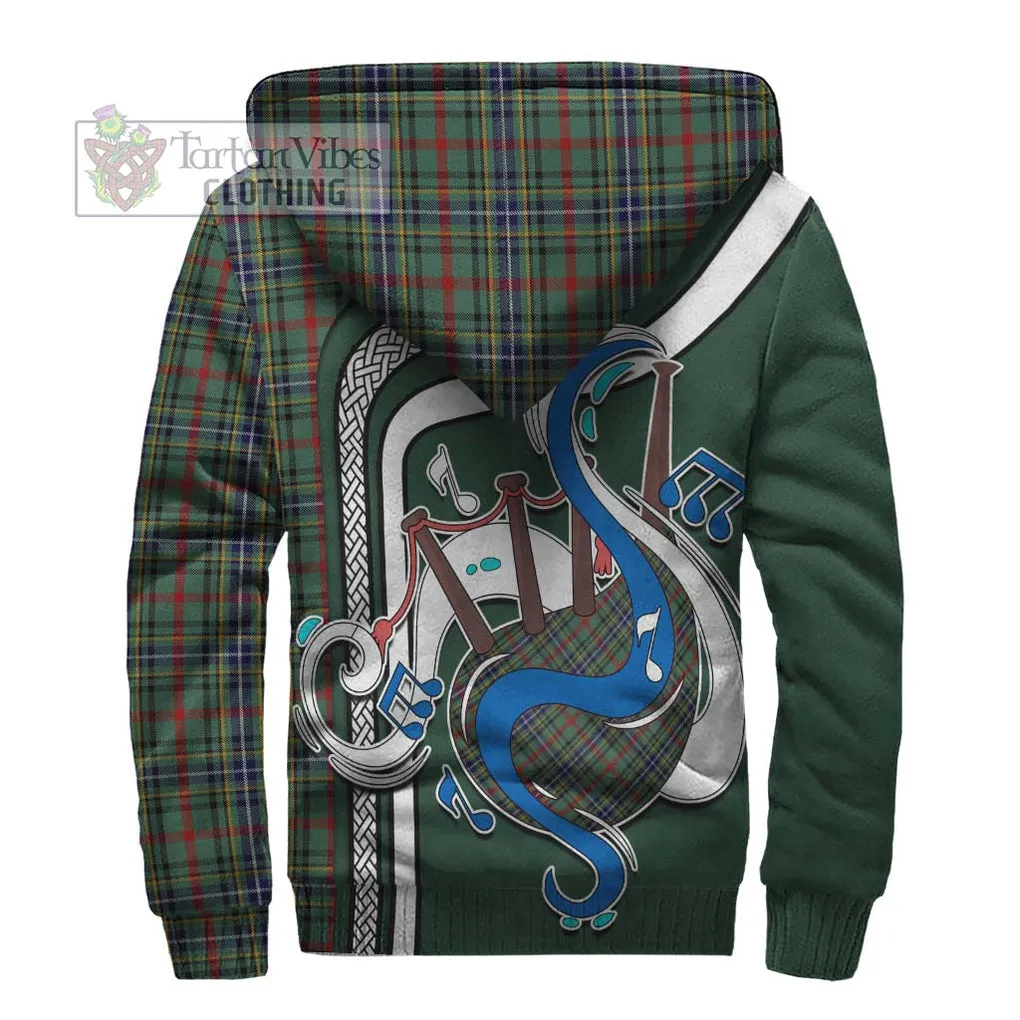 Bisset Tartan Sherpa Hoodie with Epic Bagpipe Style
