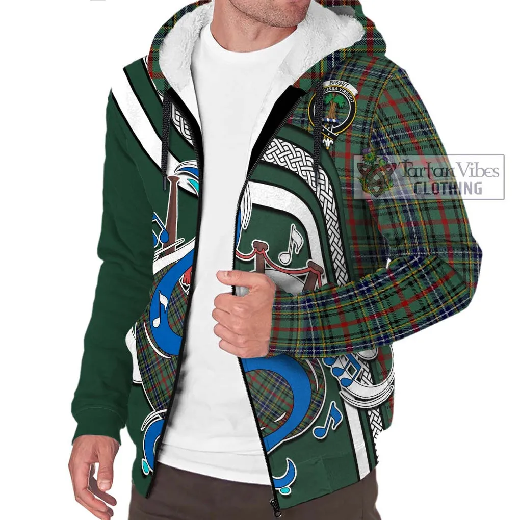 Bisset Tartan Sherpa Hoodie with Epic Bagpipe Style