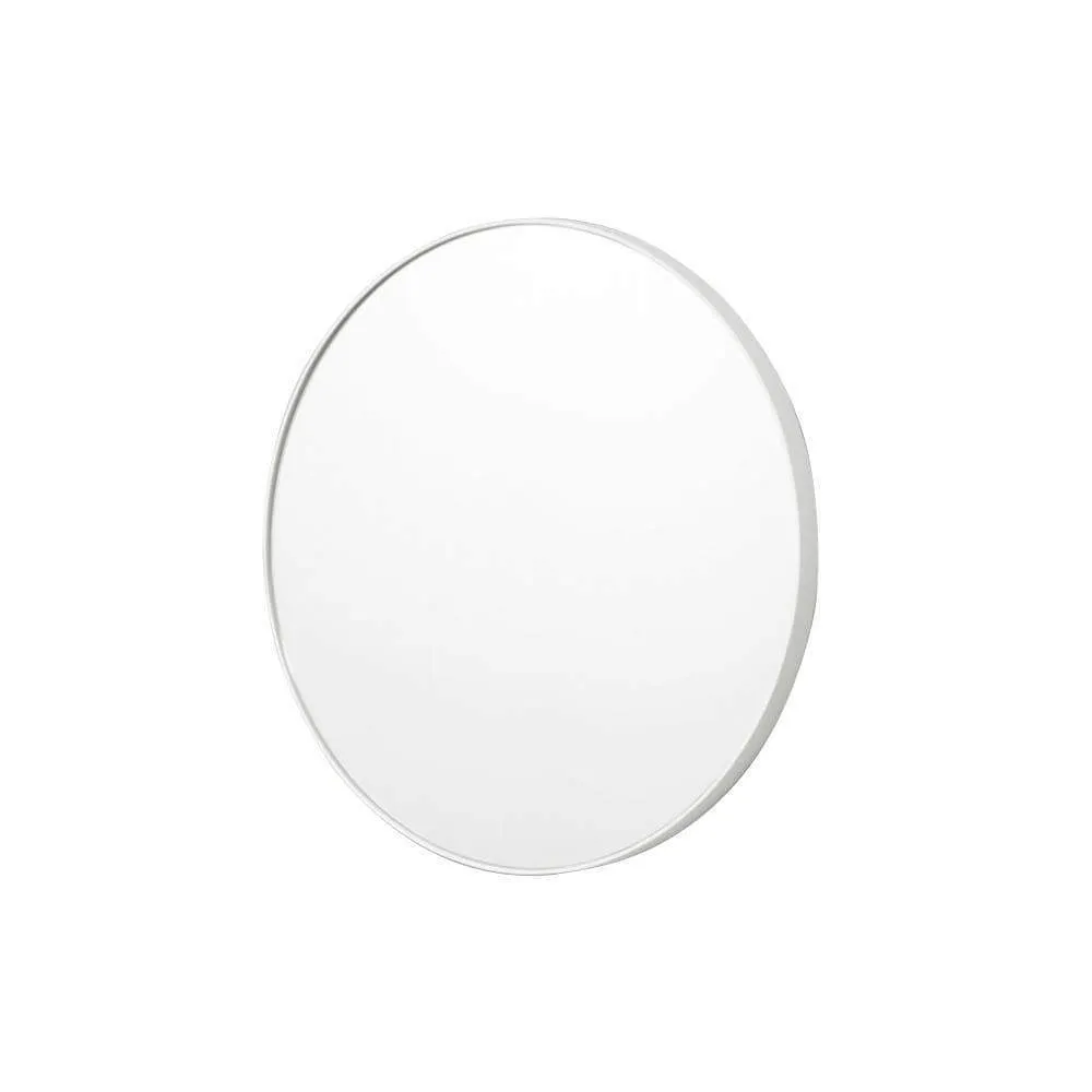 Bjorn Round Mirror Bright White 80CM