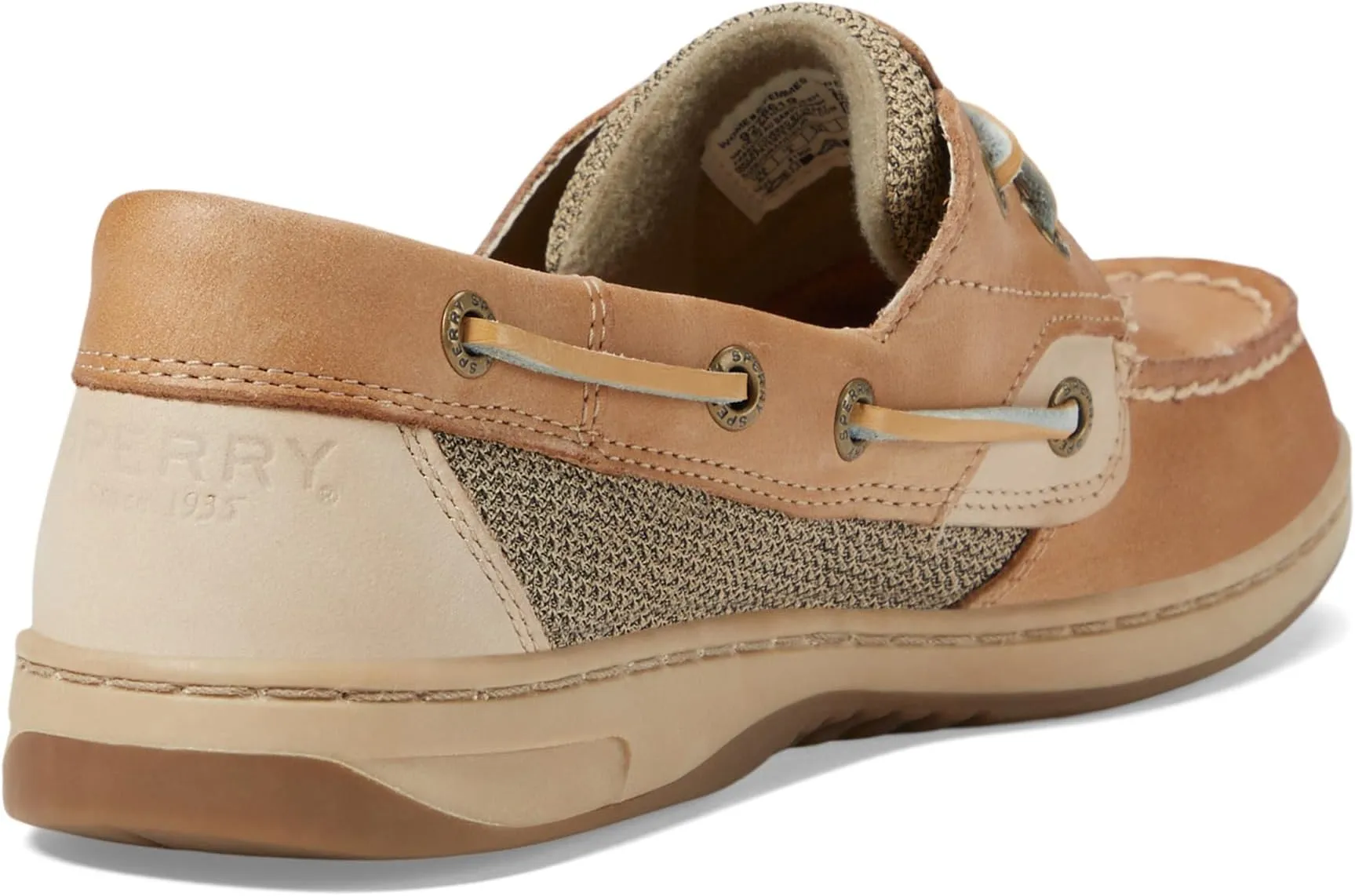 Bluefish Sperry Boat Shoes, Linen/Oat