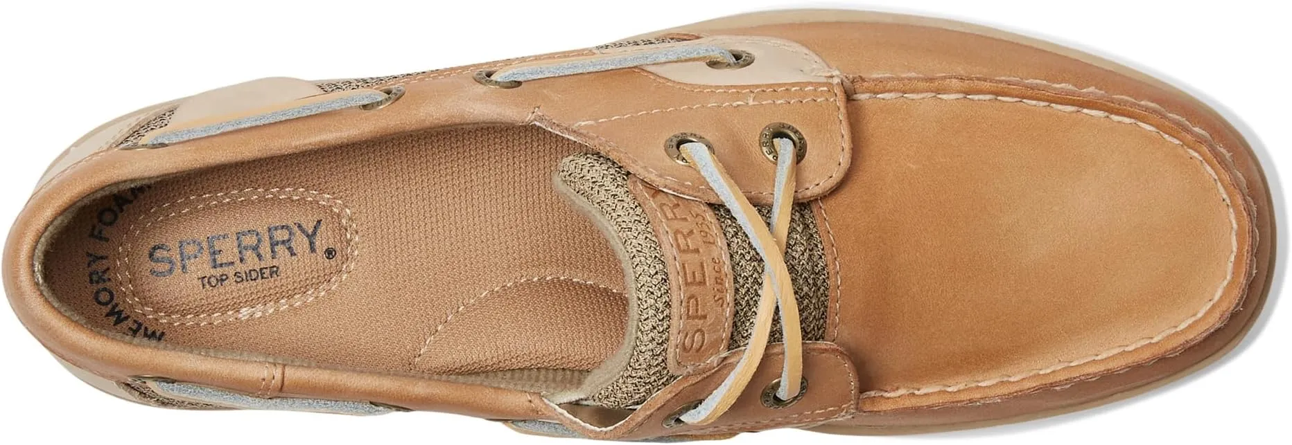 Bluefish Sperry Boat Shoes, Linen/Oat