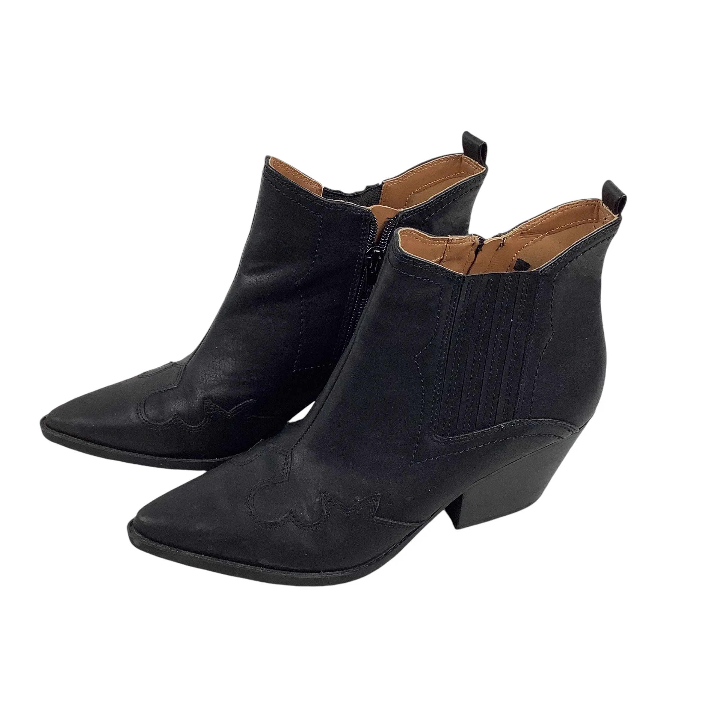 Boots Ankle Heels By Indigo Rd In Black, Size: 9