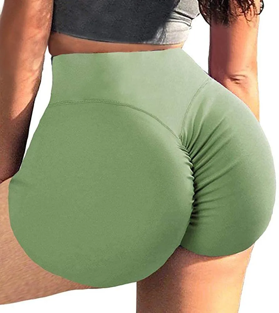 BZB Women's Cut Out Yoga Shorts Scrunch Booty Hot Pants High Waist Gym Workout Active Butt Lifting Sports Leggings