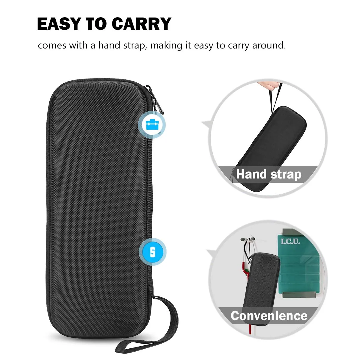 (CASE ONLY) Hard Carrying Case for Littmann/ Omron/ ADC/ Dixie EMS Stethoscope | ProCase