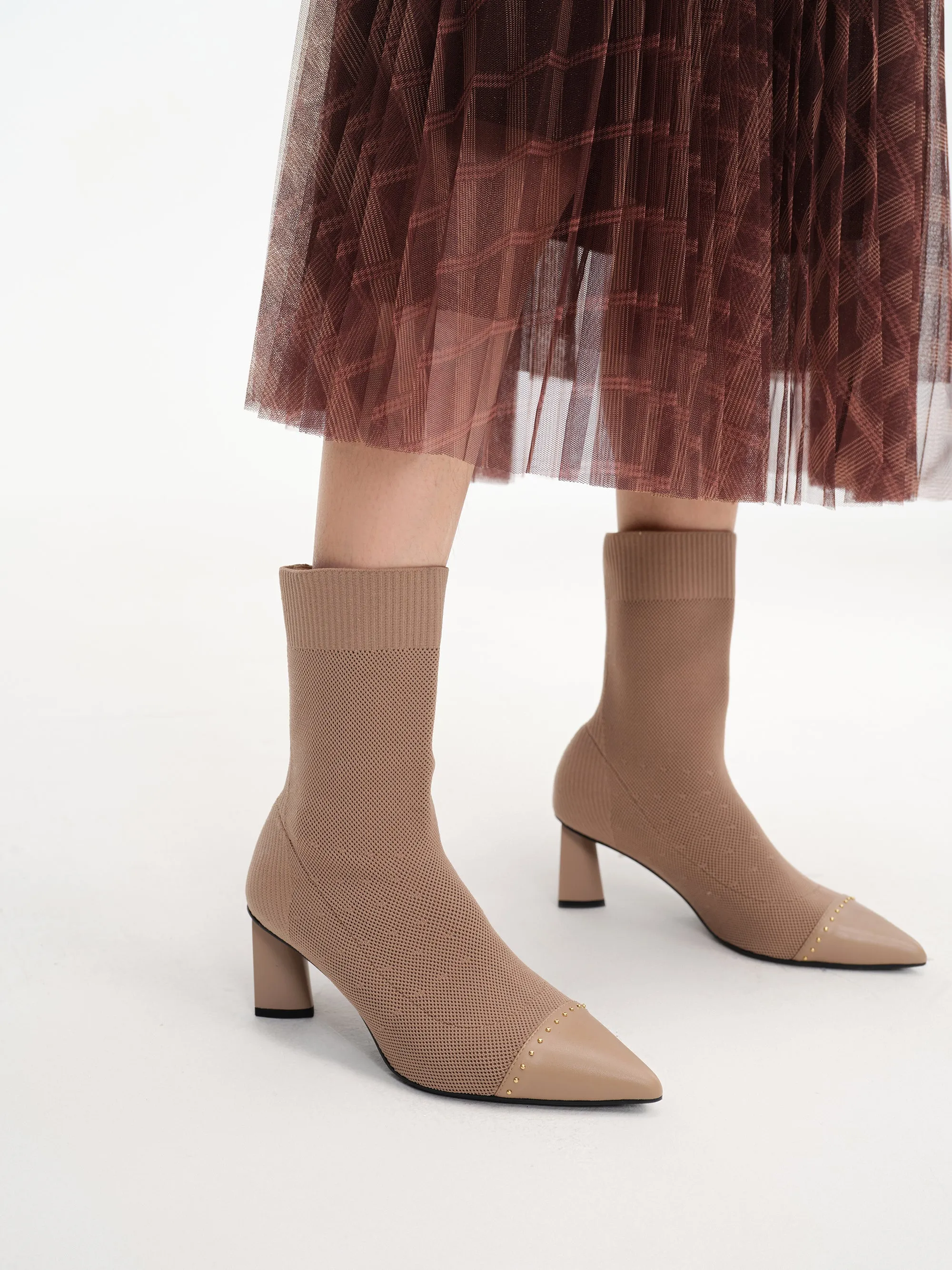 EP YAYING Camel Sock Boots