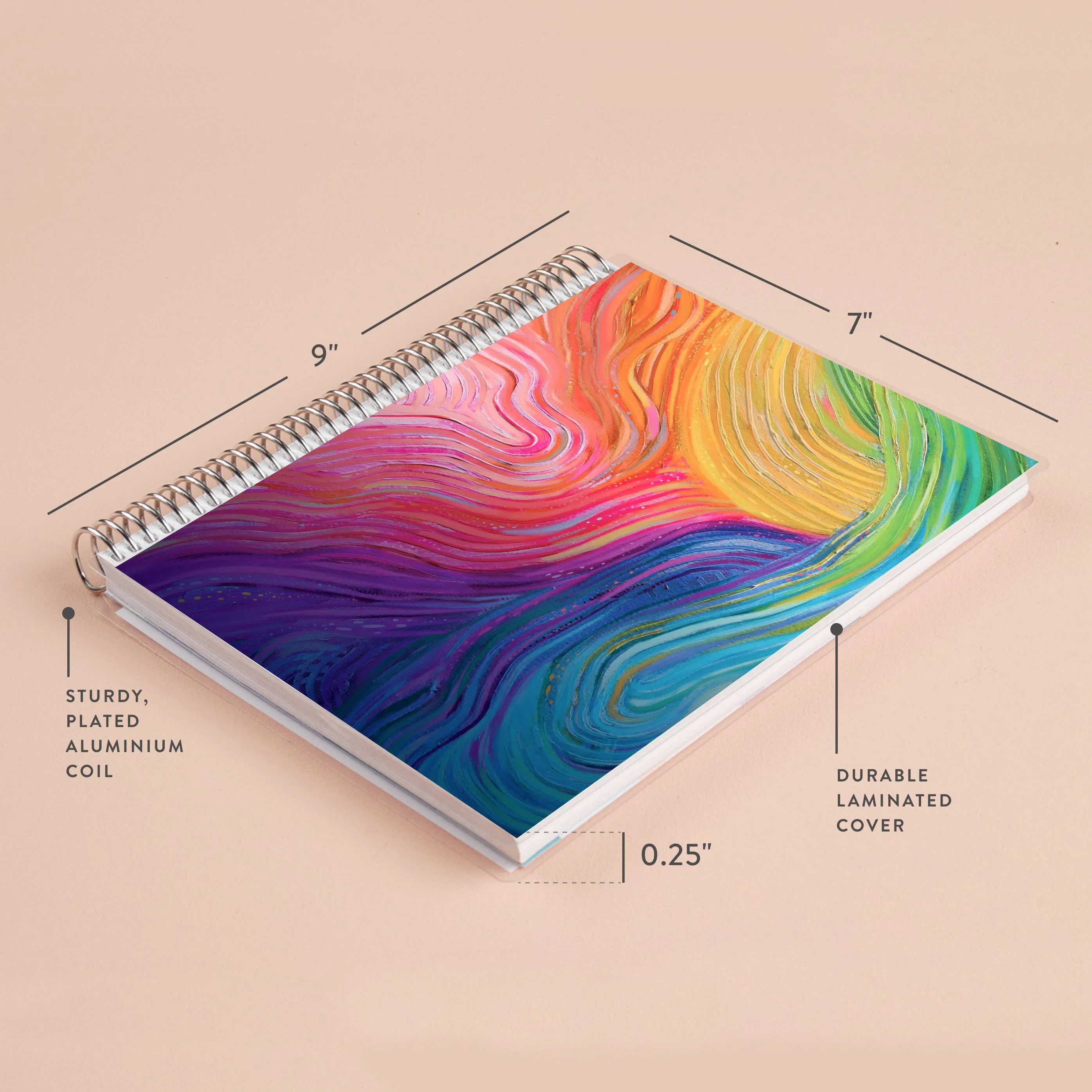 Erin Condren 7x9 Evolve Coiled Notebook - Lined