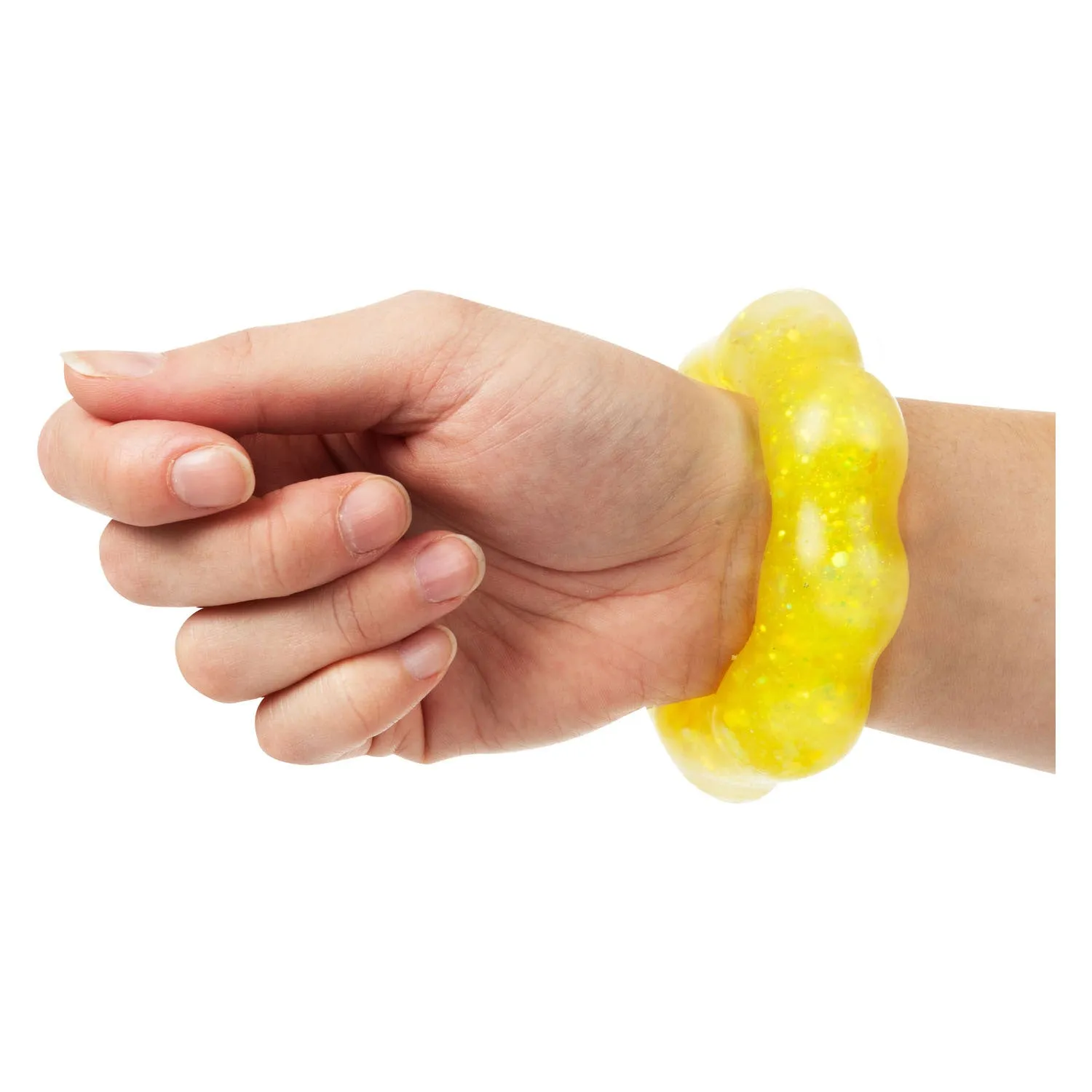 Glittery Flower Squeeze Bracelet Sensory