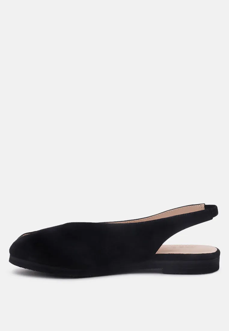 Gretchen Mustard Slingback Flat Sandals