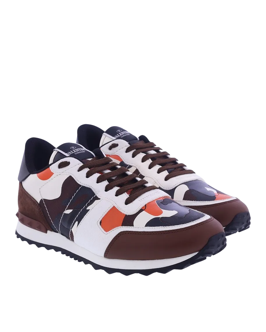 Heren RockRunner Sneaker Bruin/Wit