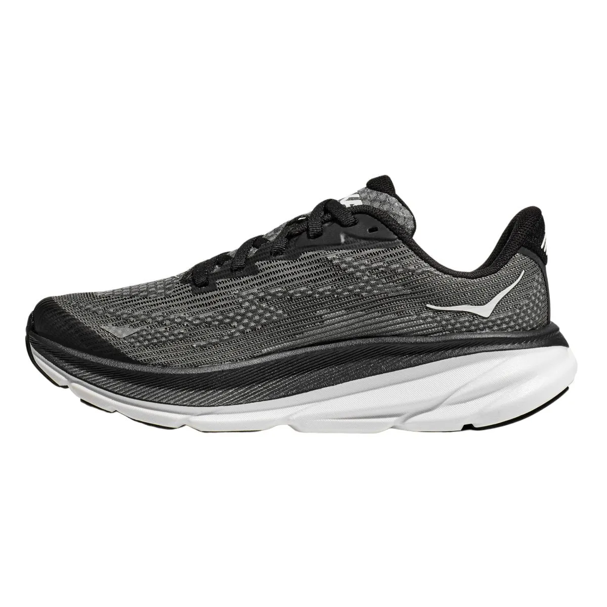 Hoka One One Boy's (Grade School) Clifton 9 Black/White