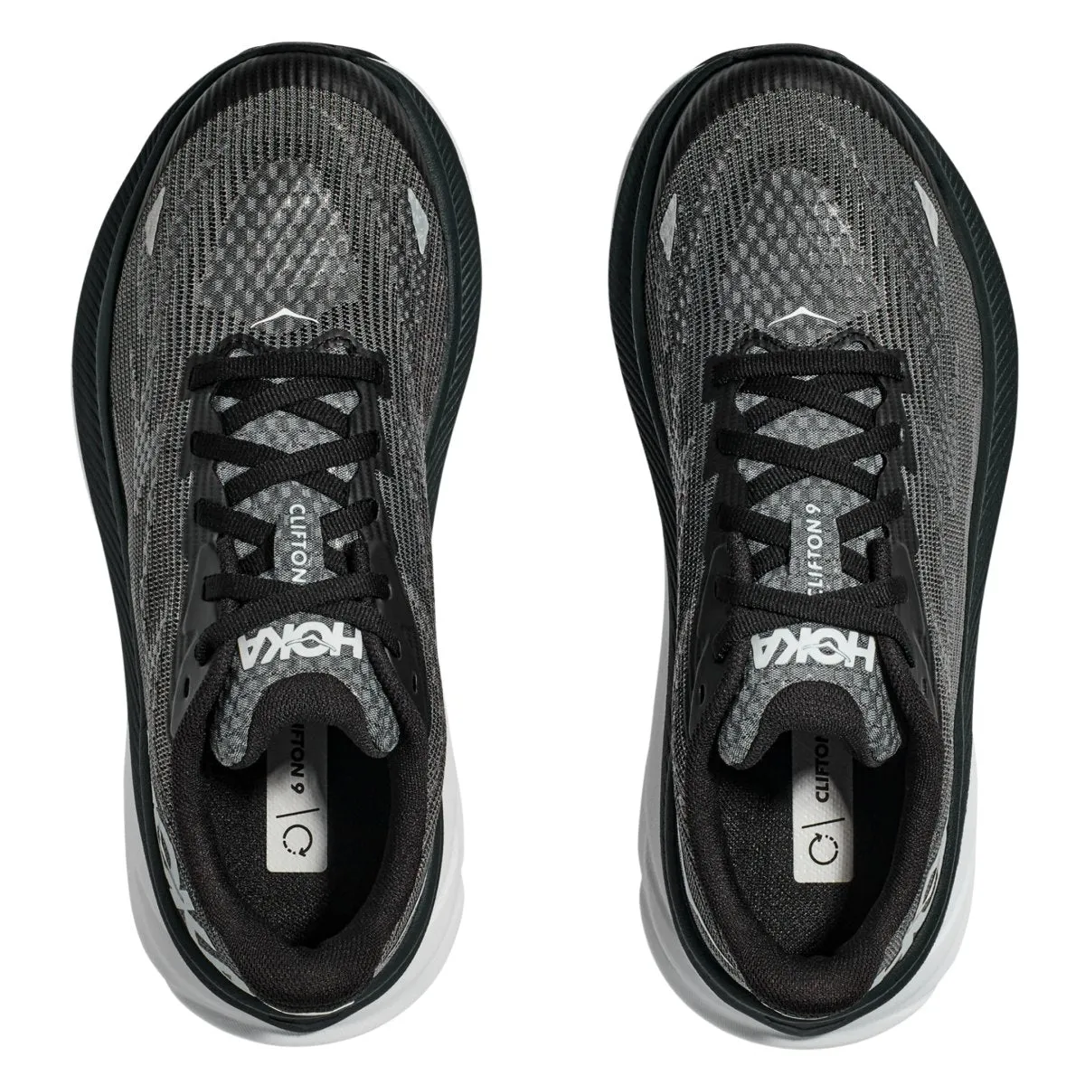Hoka One One Boy's (Grade School) Clifton 9 Black/White