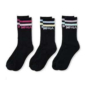 Impala Black 3 Pack Socks