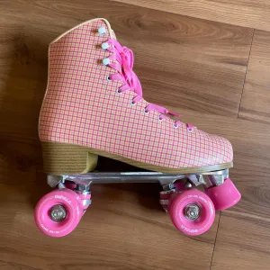 IMPALA - Pink Tartan Quad Roller Skates