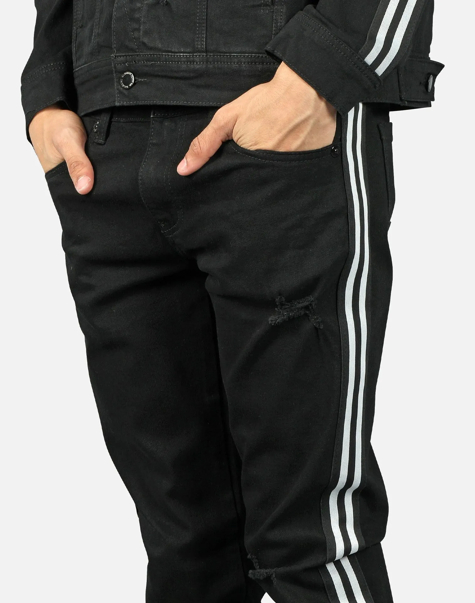 Kilogram STRIPED MOTO JEANS