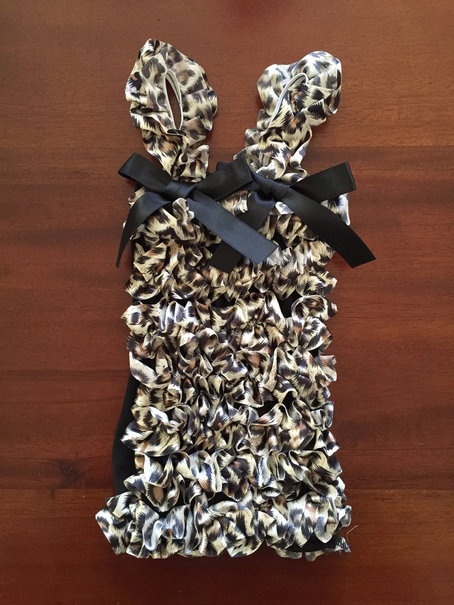 Leopard Ruffle Top