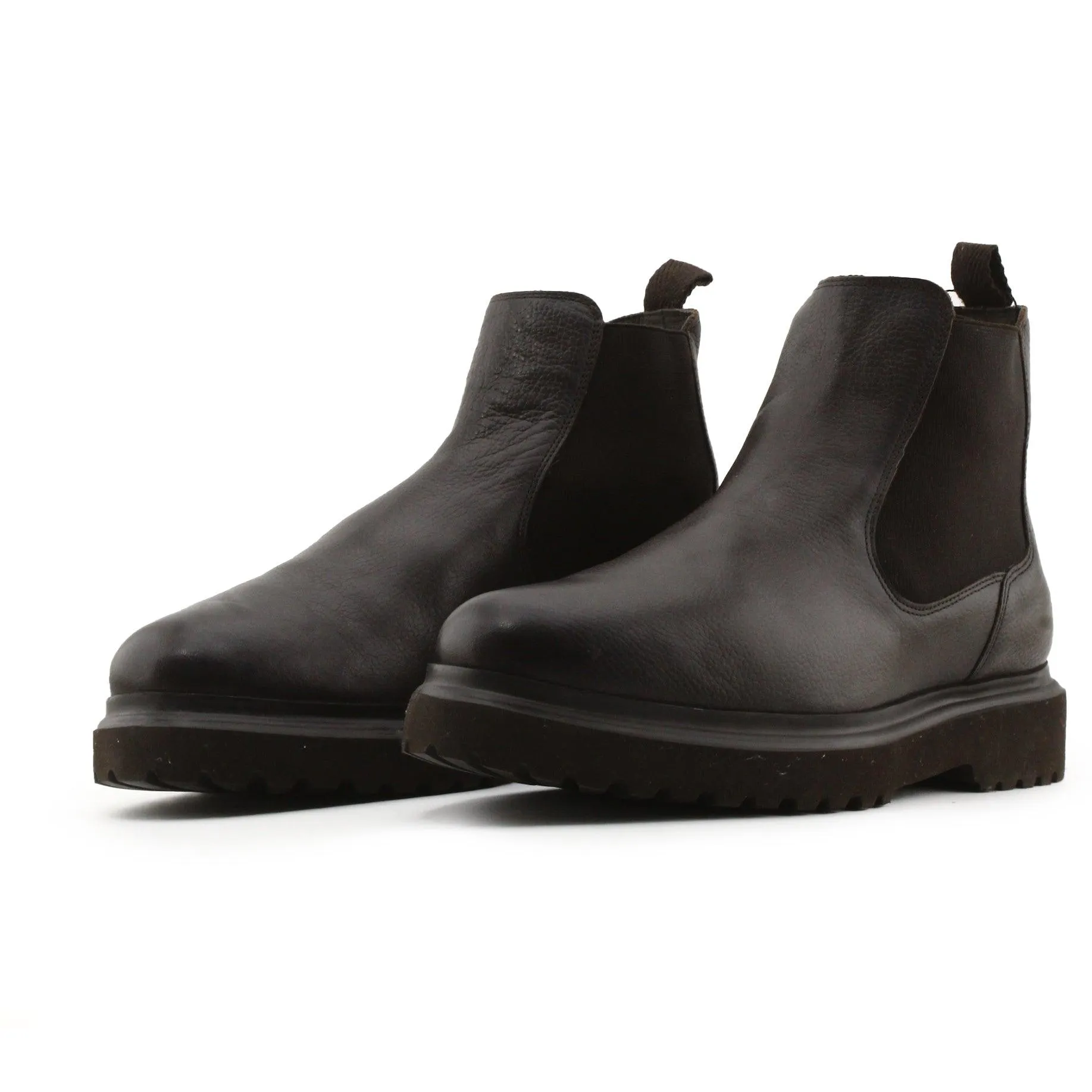 Massimo Dutti Stretchable Chelsea Ankle Boots | 100% Authentic Leather