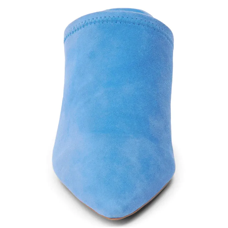 Matisse Frances Heeled Mule in Blue