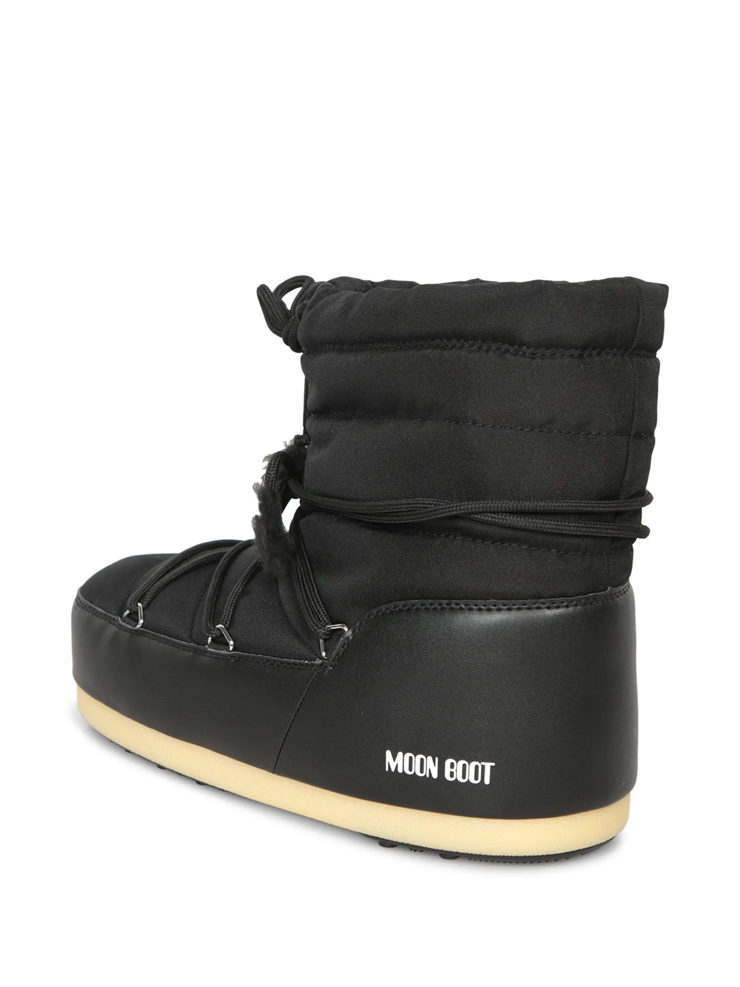 Nylon Logo Black Ankle Boots