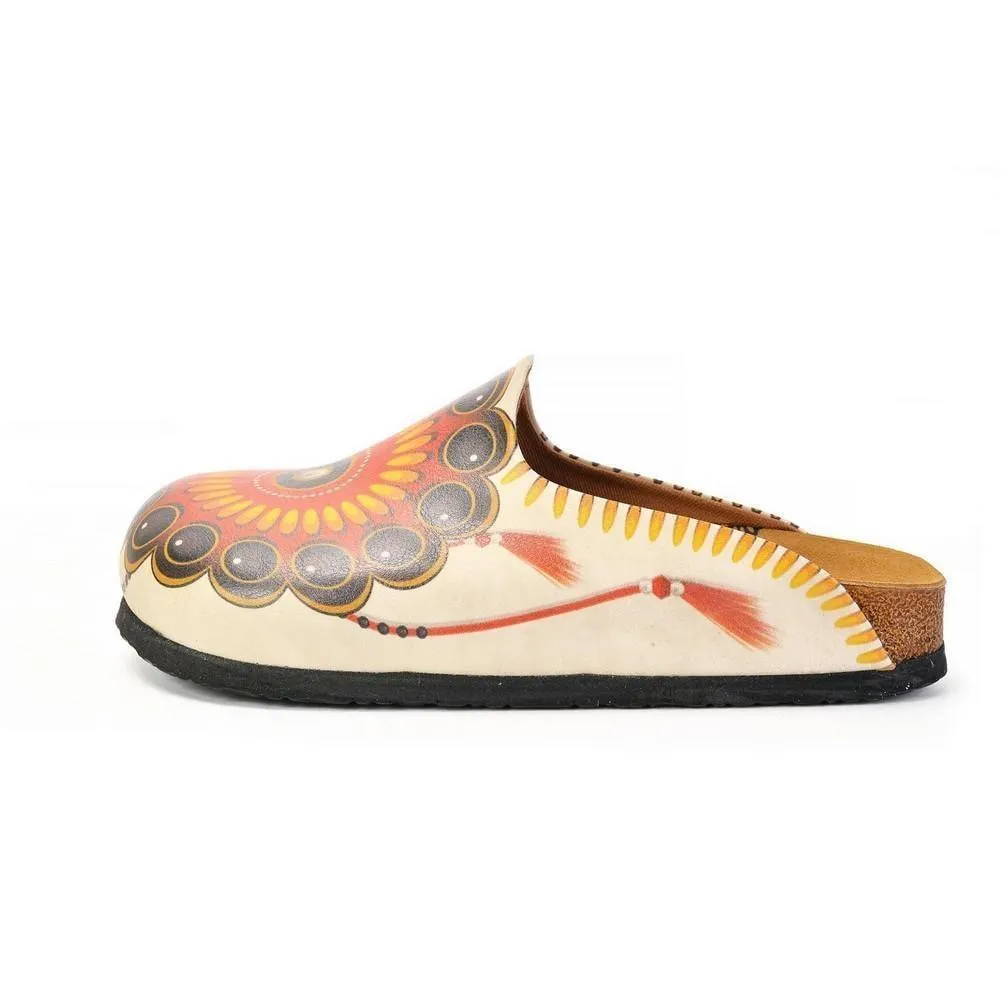 Orange & Yellow Geometric Mule CAL1402