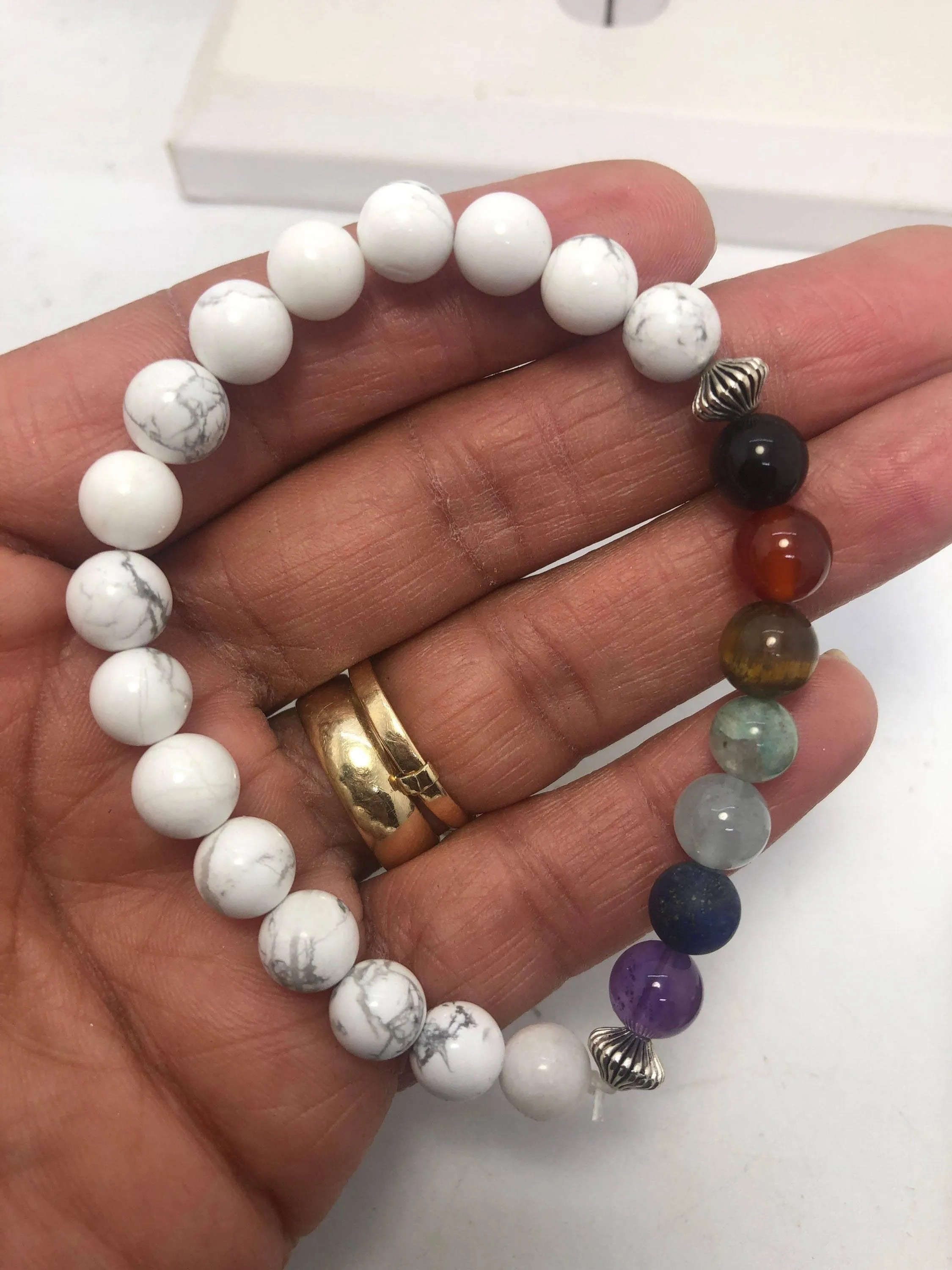 Pick your Gemstone  Chakra Stretchy Bracelet