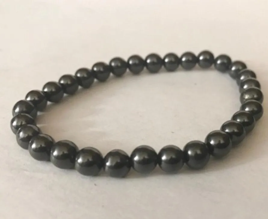 Shungite 6mm Stretchy Bracelet