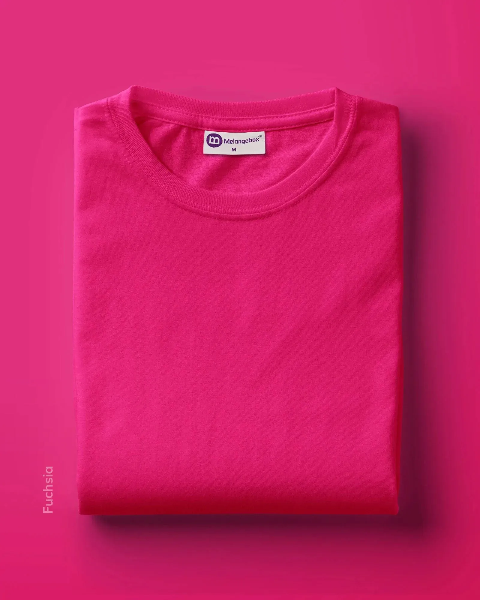 Solid Pack of 9: Half Sleeves Crew Neck