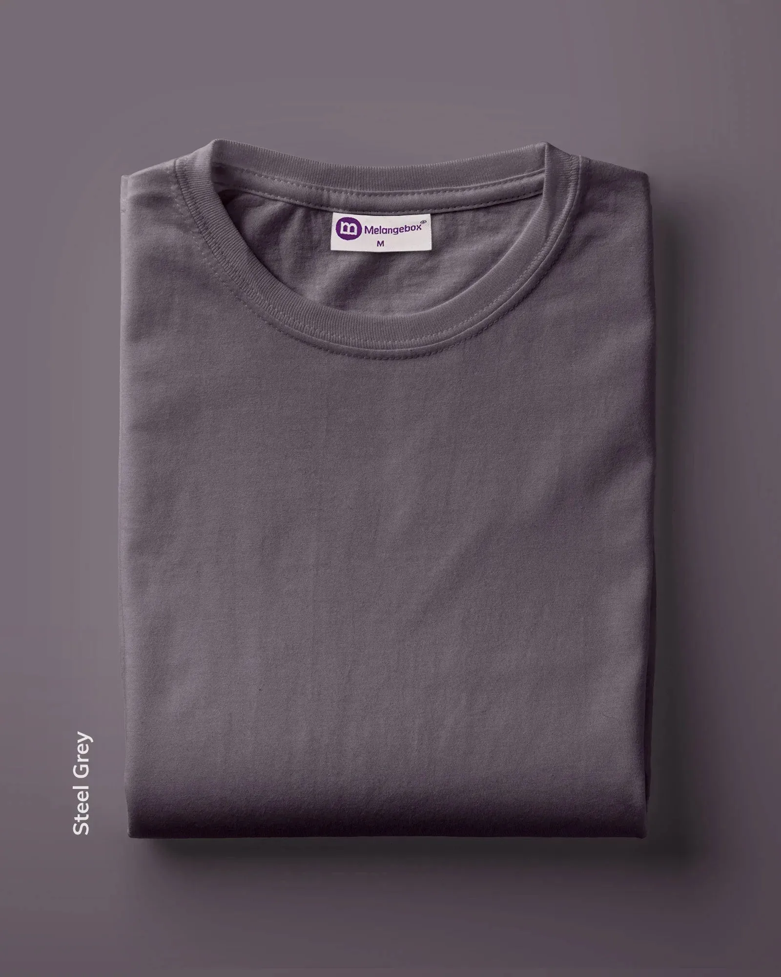 Solid Pack of 9: Half Sleeves Crew Neck