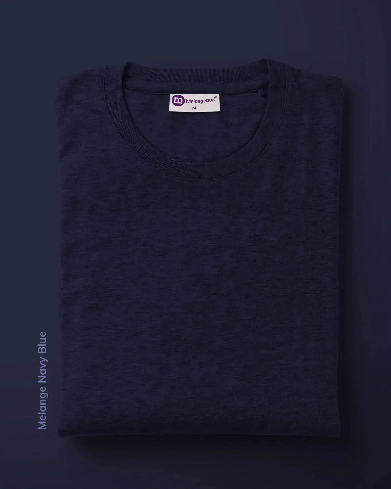 Solid Pack of 9: Half Sleeves Crew Neck