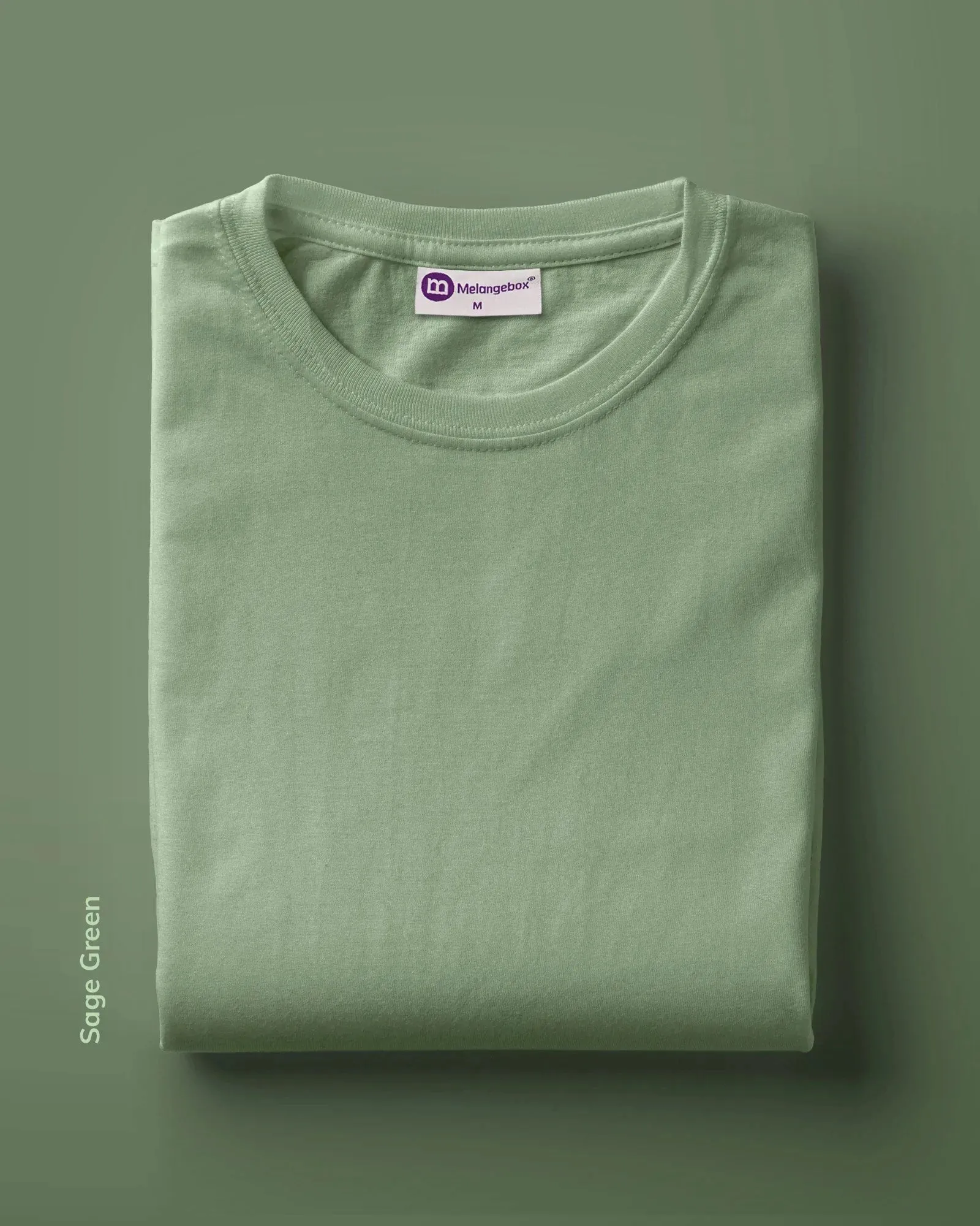 Solid Pack of 9: Half Sleeves Crew Neck