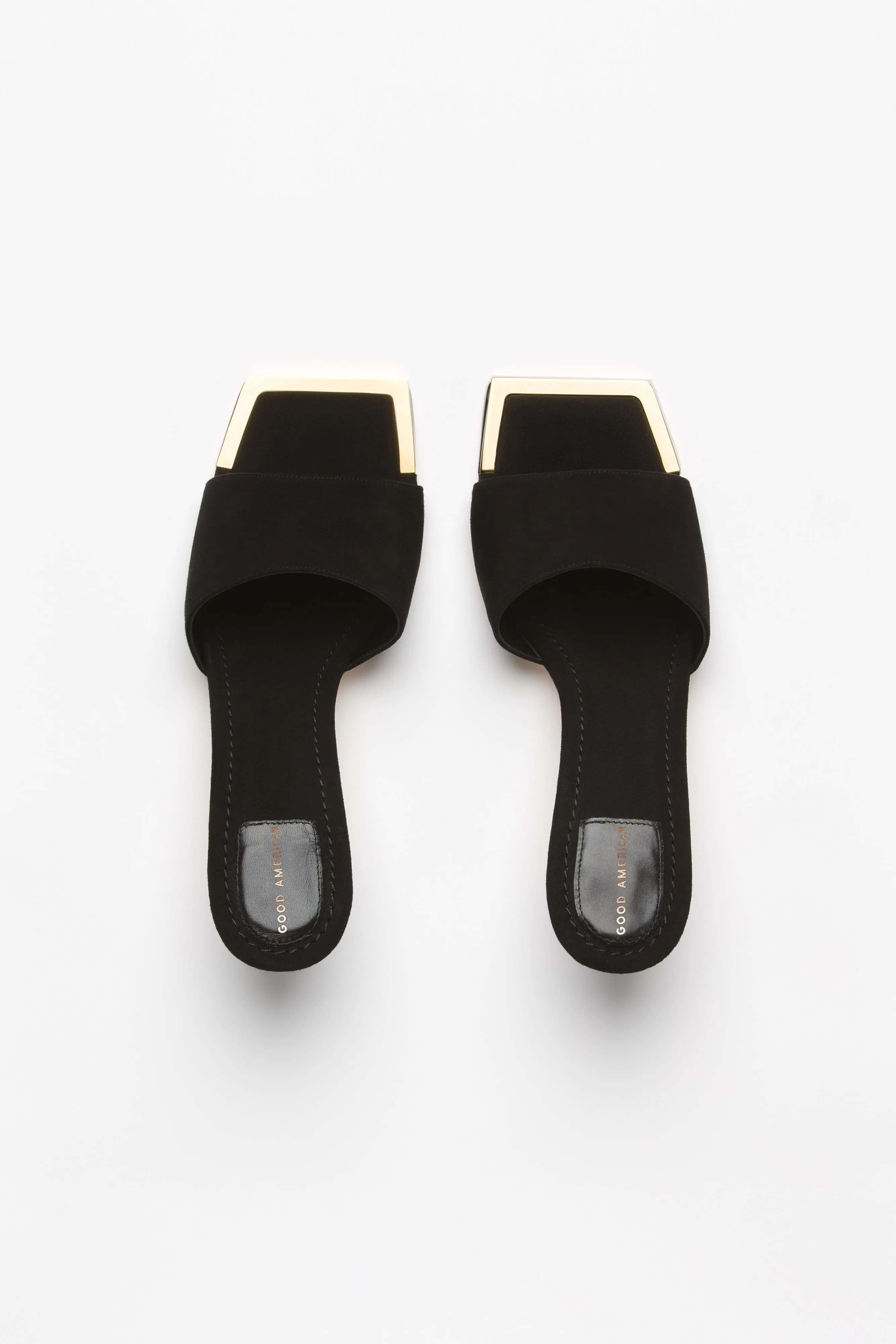 SQUARE TOE MULE | SUEDE BLACK001