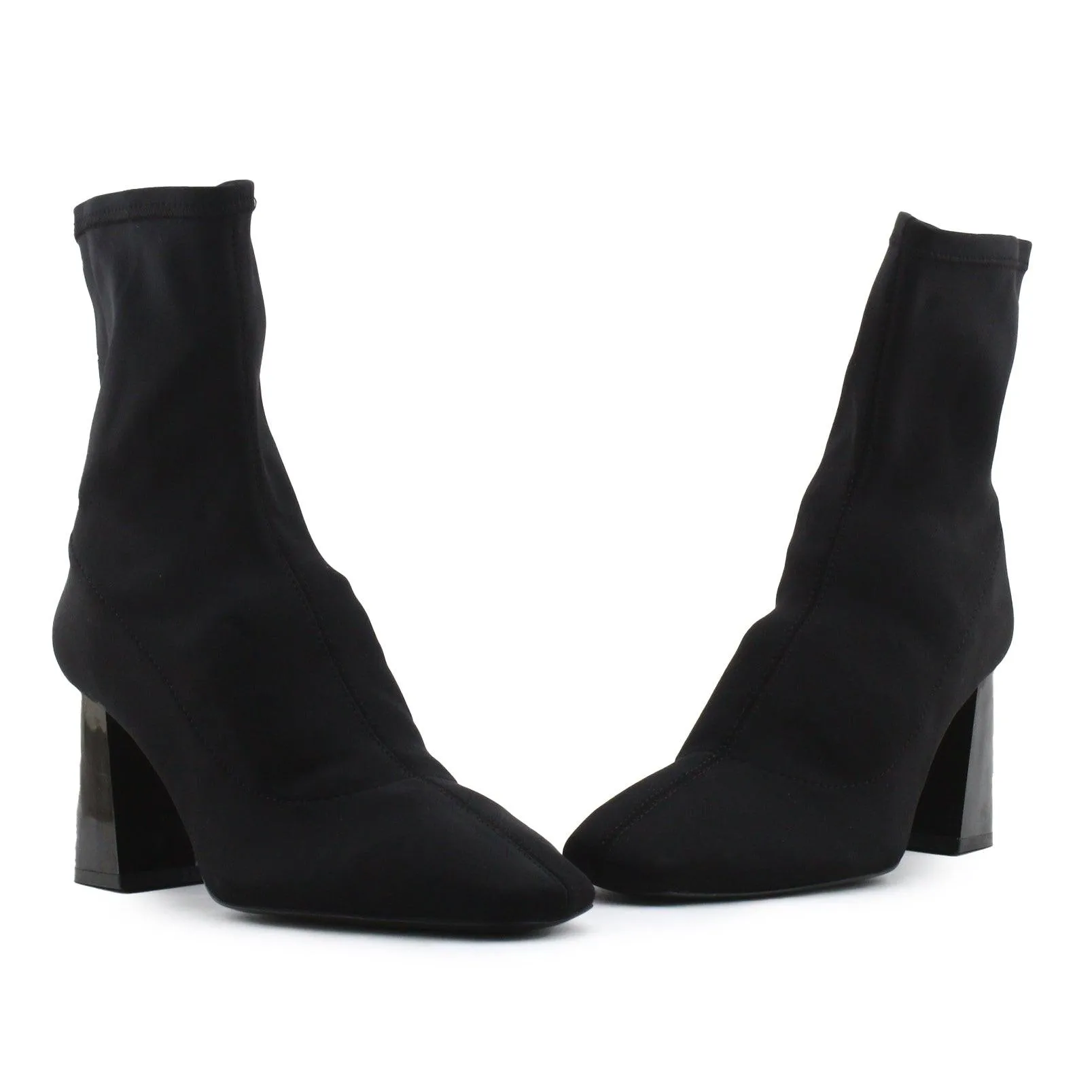 Stradivaris Block Heels Sock Boots | Textile