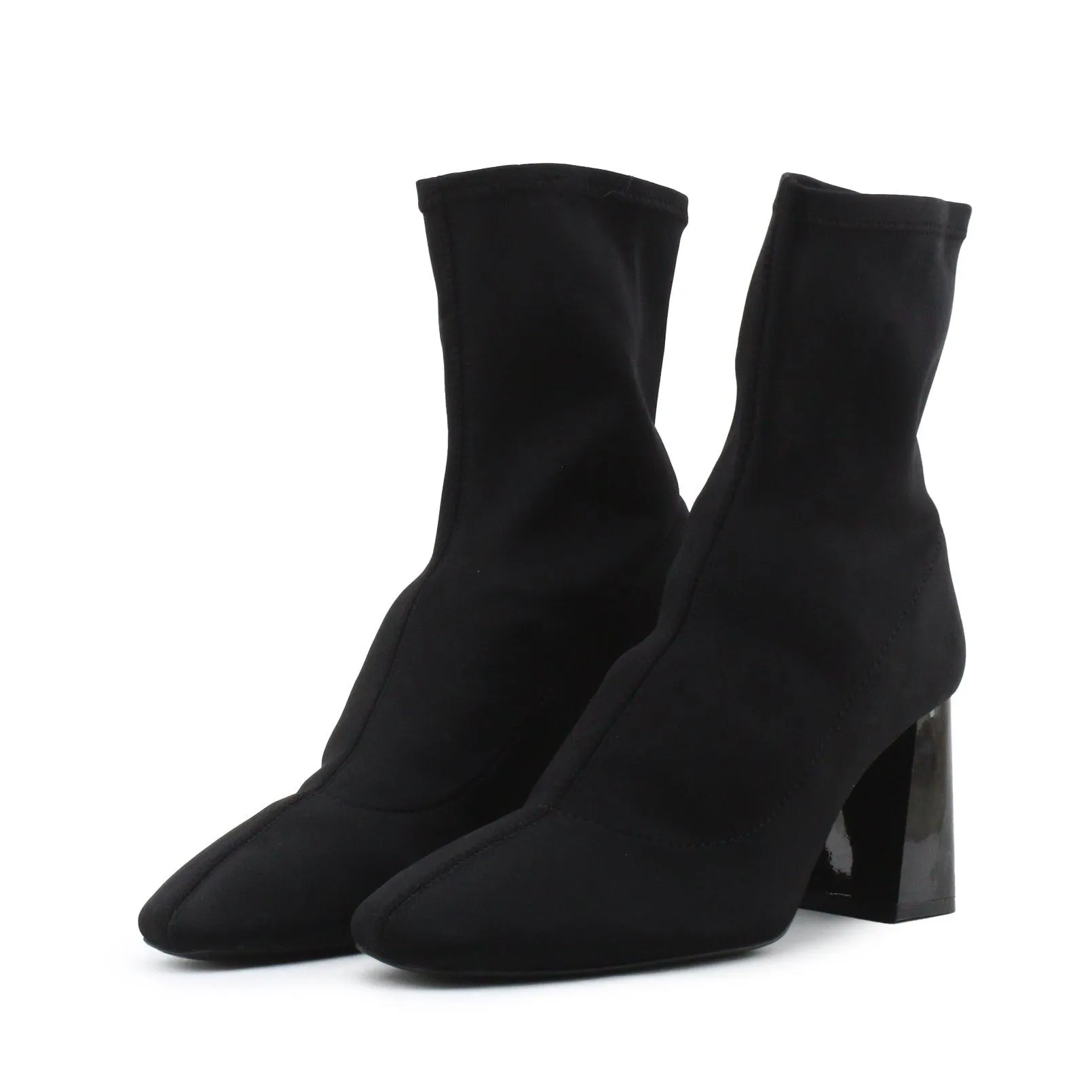 Stradivaris Block Heels Sock Boots | Textile