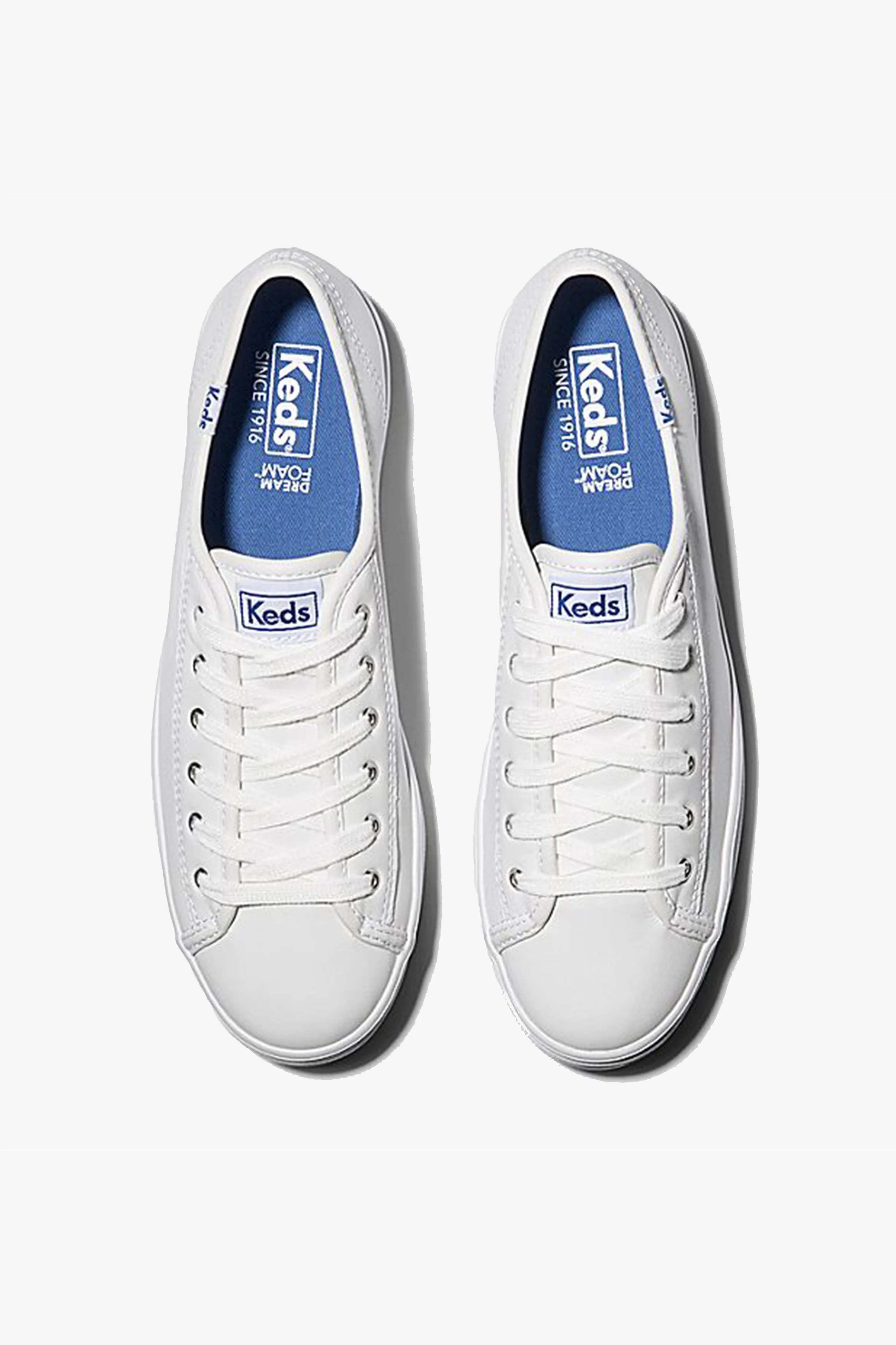 Triple Kick White Leather Mid Sneaker