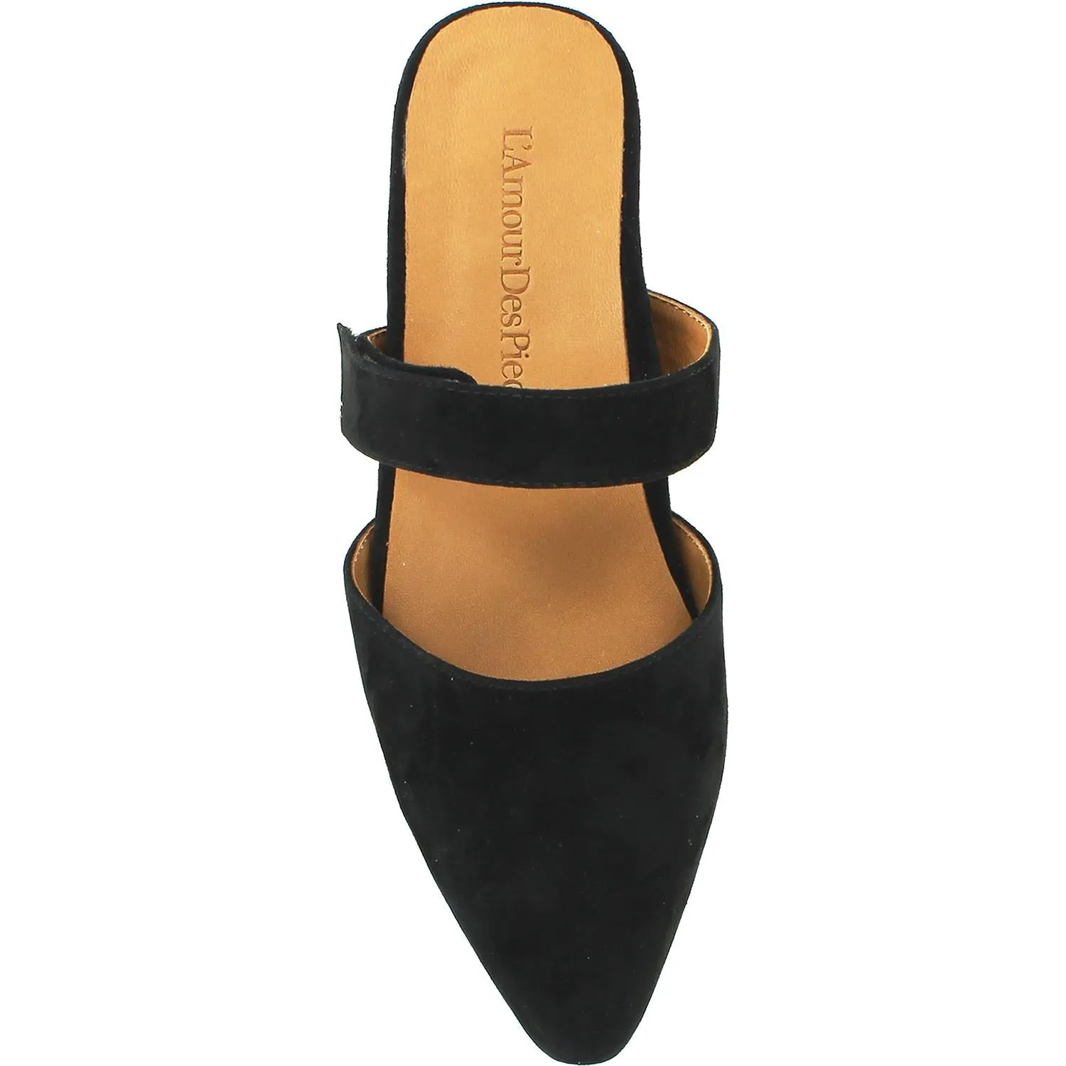 Women's L'Amour Des Pieds Baruk Black Kid Suede