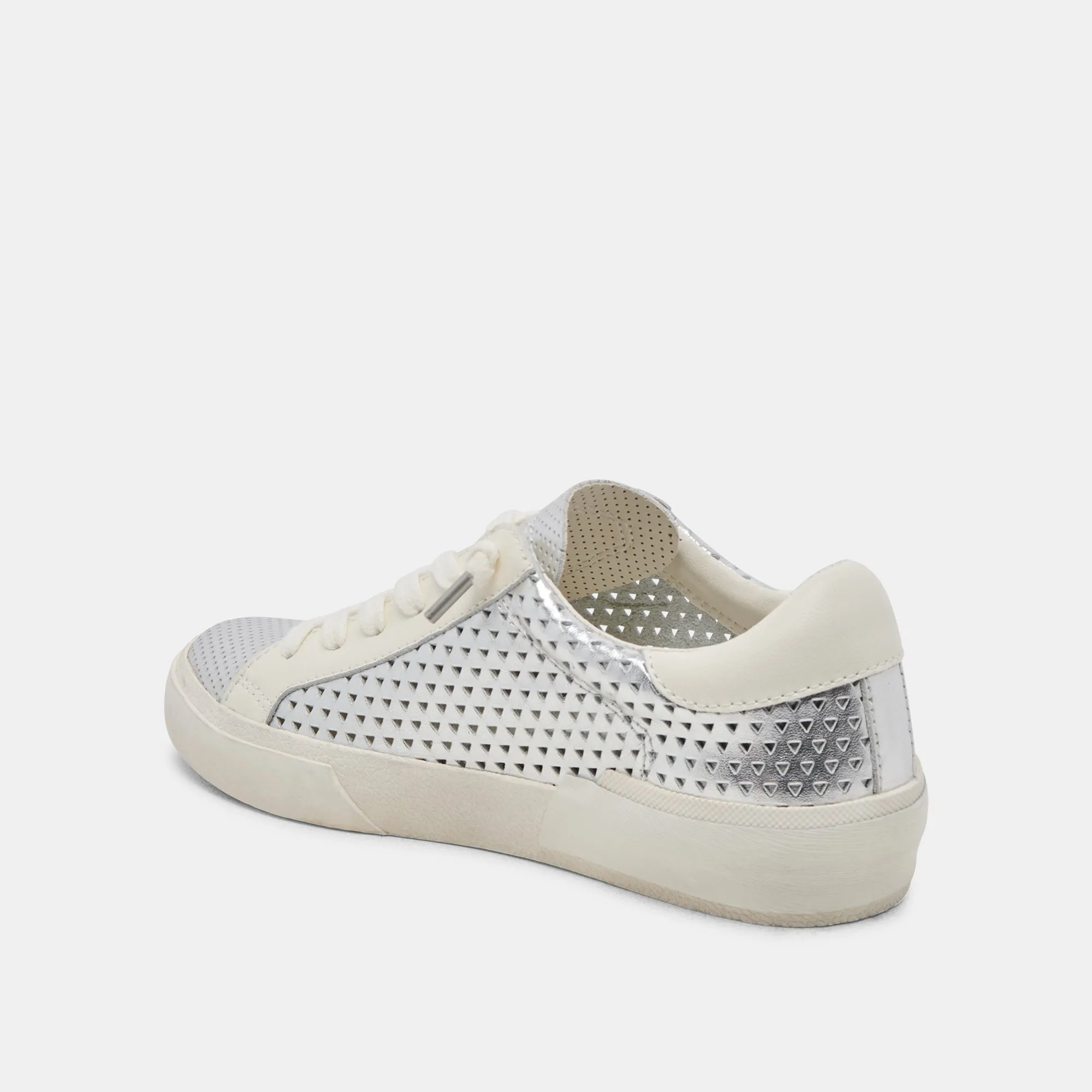 ZINA PERF 360 SNEAKERS SILVER LEATHER
