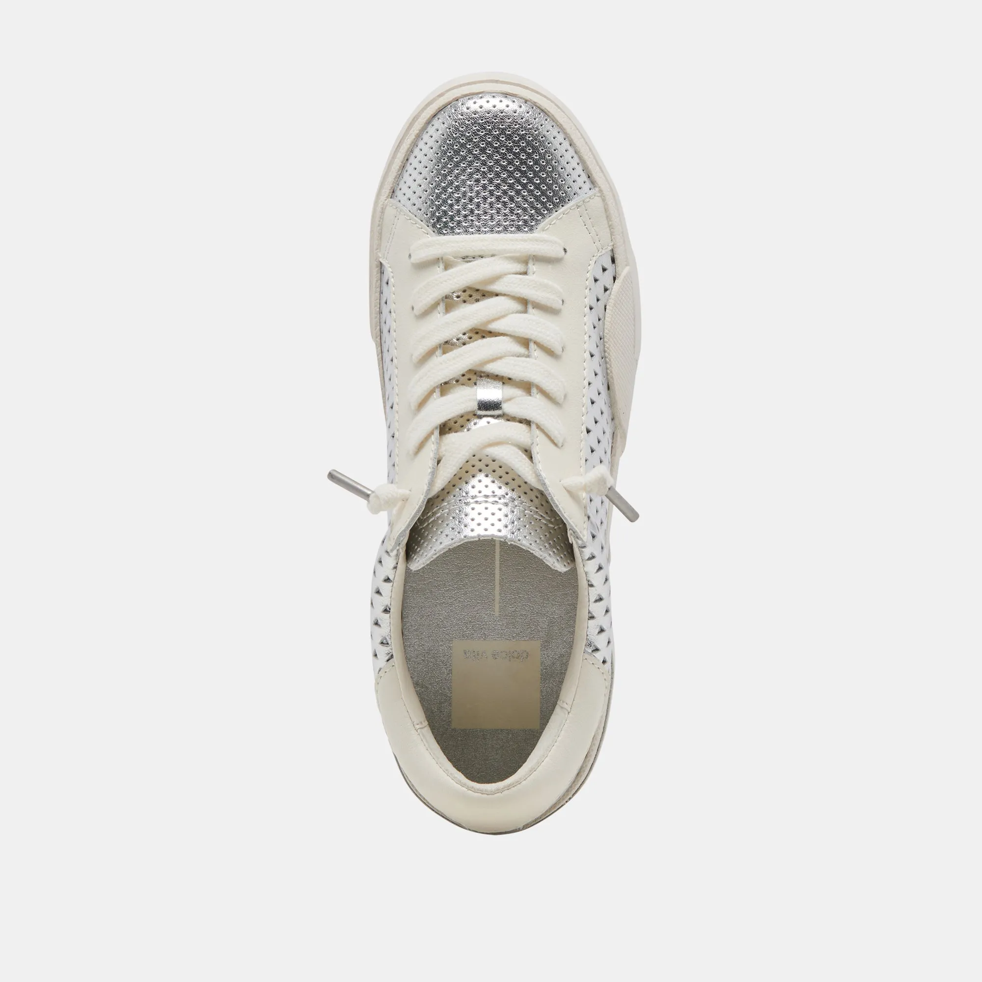 ZINA PERF 360 SNEAKERS SILVER LEATHER